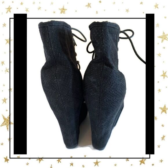 Wild Diva Black Pkayform Gladiator Ankle Booties 7 - Picture 6 of 7